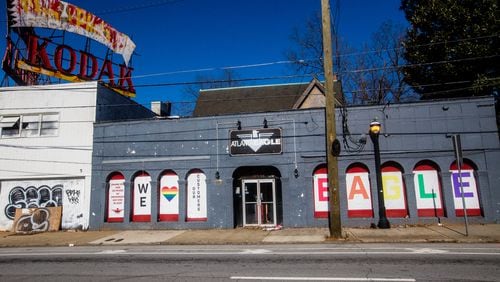 The Atlanta Eagle, the iconic gay bar on Ponce de Leon Ave, is being given historic landmark designation by the City of Atlanta on Monday, Dec 21, 2020. (Jenni Girtman for The Atlanta Journal-Constitution)