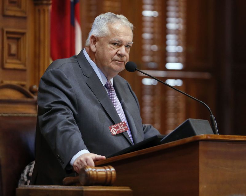 House Speaker David Ralston was one of several House members to speak out after a prominent sheriff compared the governor to the devil.  BOB ANDRES  /BANDRES@AJC.COM