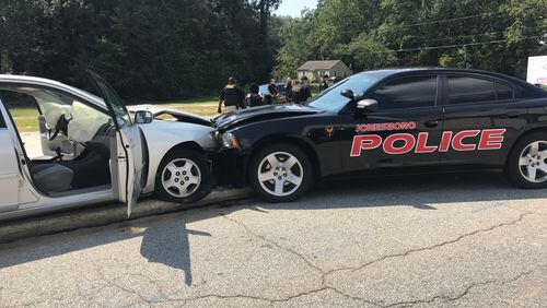 Two juveniles were arrested after allegedly leading a Jonesboro police officer on a chase and firing at the cop. (Credit: Clayton County Sheriff's Office)