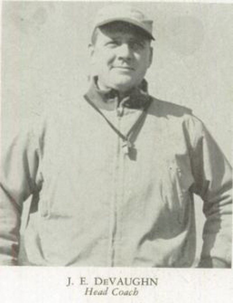 J.E. DeVaughn was Brown's head coach from 1947 thorough the 1951 season. He later became the school's principal.