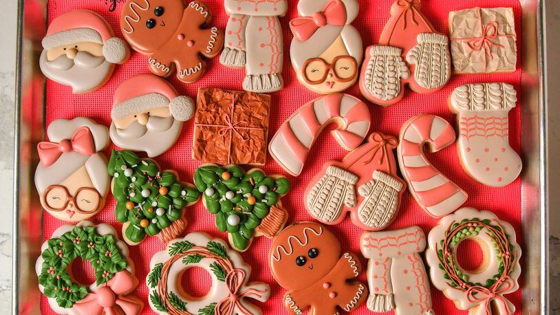 If you're looking for inspiration for your holiday baking, check out some of Sam Opdenbosch's original cookie creations. (Styling by Sam Opdenbosch / Chris Hunt for the AJC)