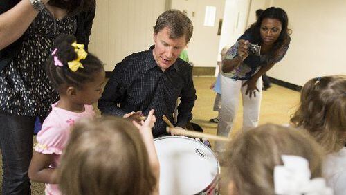 Children can check out the Atlanta Symphony Orchestra's Instrument Petting Zoo on July 19 and 20 during opening events for the High Museum of Art's "Mi Casa, Your Casa." Here, ASO principal percussionist Tom Sherwood introduce kids to drumming, A free summer-fall series, "Mi Casa" will be held on the Woodruff Arts Center's Carroll Slater Sifly Piazza. CONTRIBUTED BY JEFF ROFFMAN