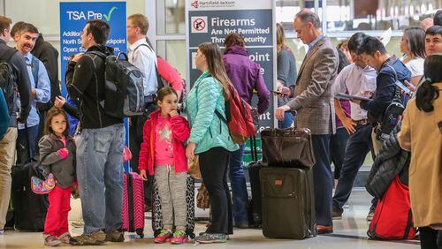 Officials evacuated the north and south terminals at Hartsfield-Jackson Atlanta International Airport on Wed., March 23, 2016, after a suspicious package was found. JOHN SPINK / JSPINK@AJC.COM