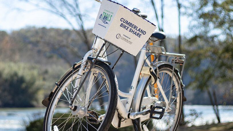 The Cumberland and Town Center Community Improvement Districts have teamed up with Tandem Mobility to offer a one-year pilot program in both districts. Credit: Nathan Fowler/Cumberland CID