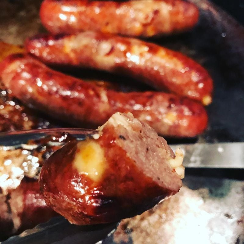 Water Buffalo Jalapeno-Cheese Sausages from Carrell Farms
