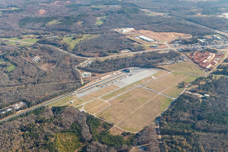 The Atlanta Dragway in Commerce may be sold to industrial developers as parts suppliers want to locate near SK Innovation's electric vehicle battery plant in Jackson County. (Handout)