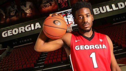 Forward Yante Maten poses for a portrait during Georgia's annual basketball media day at Stegeman Coliseum on Wednesday, Oct. 5, 2016, in Athens.     Curtis Compton /ccompton@ajc.com