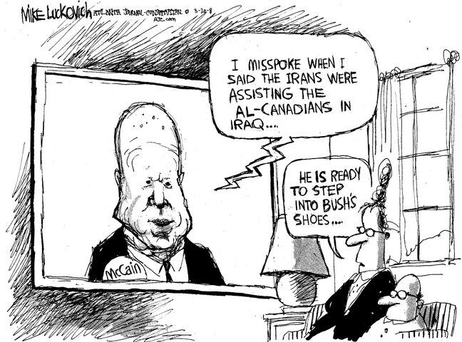 CARTOONS: Luckovich draws John McCain