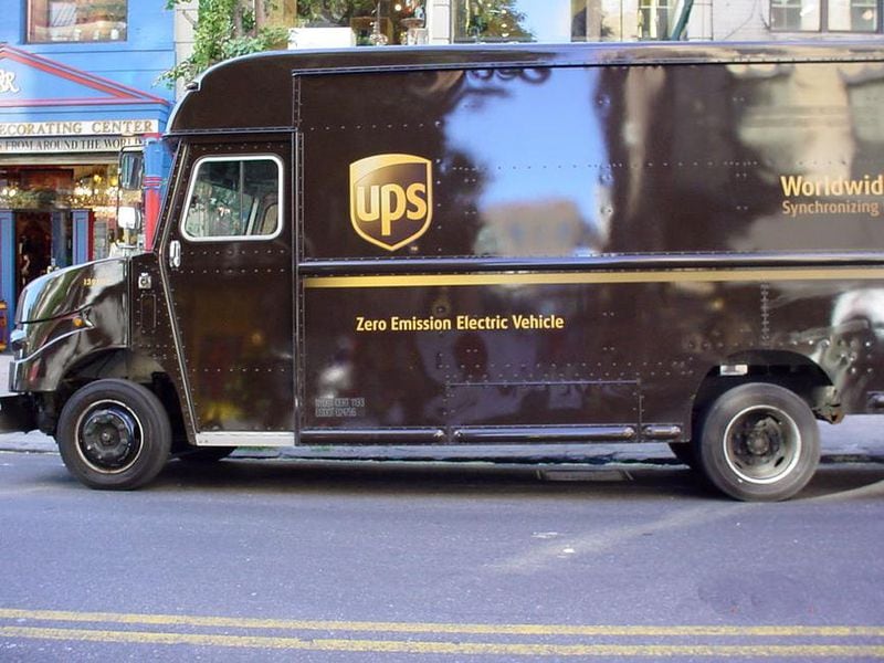 A 2009 UPS electric car rendering. Source: UPS.