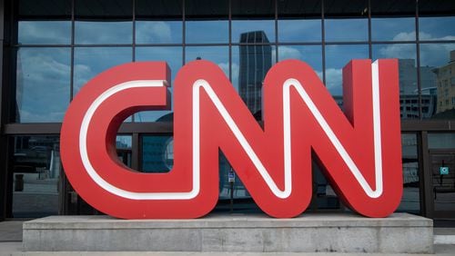The CNN logo is displayed outside of the CNN Center building in Atlanta. (Alyssa Pointer/The Atlanta Journal-Constitution/TNS)