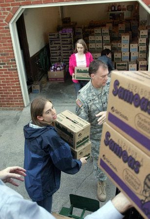 Girl Scout cookies for the troops