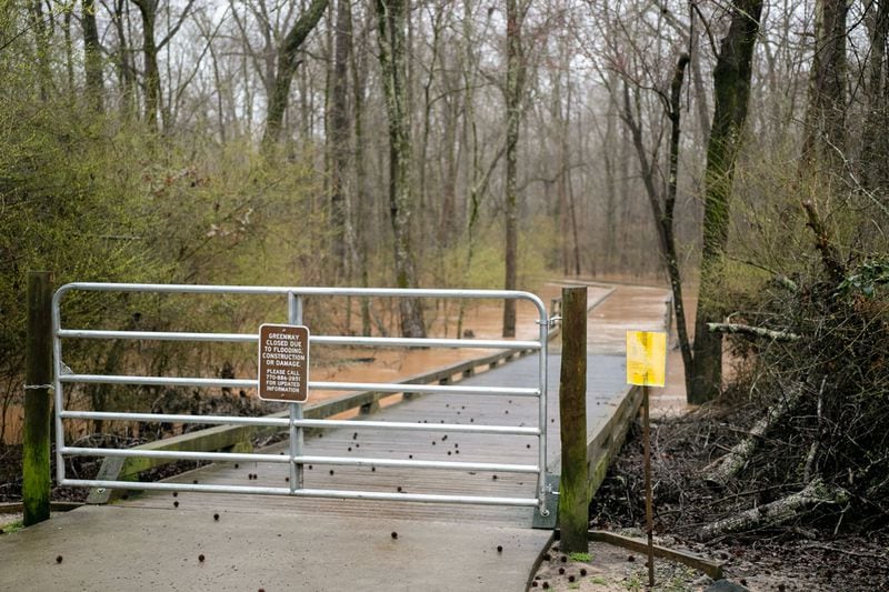 Forsyth County has closed all segments of Big Creek Greenway due to flooding.