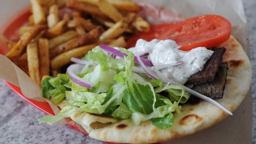 Classic Gyro Wrap at Kafenio in College Park. / AJC file photo