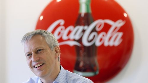 Coca-Cola talks often about environmental sustainability and empowering women, among other issues, but CEO James Quincey’s pay is much more closely tied to traditional financial metrics such as the company’s stock price. BOB ANDRES /BANDRES@AJC.COM