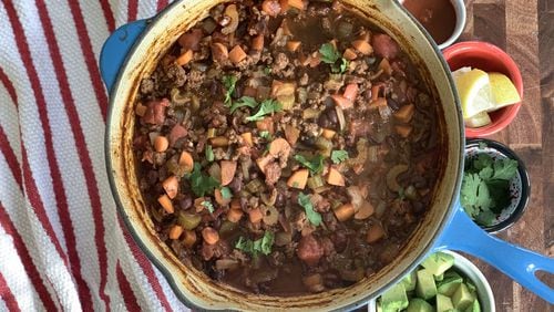 Tired of chicken? Ground bison is a super-lean, high-protein red meat, and Bison Chili is a great way to feed your family and visitors over the holidays. CONTRIBUTED BY KELLIE HYNES