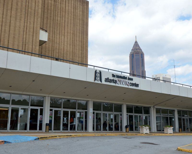 Exterior photos of the Atlanta Civic Center, shot Tuesday, March 25, 2014. KENT D. JOHNSON / KDJOHNSON@AJC.COM