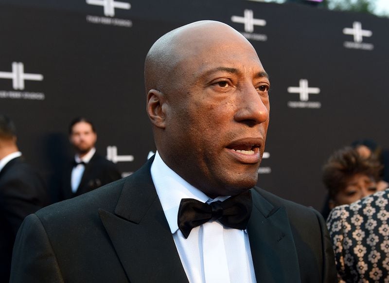 October 5, 2019 Atlanta -  Media mogul and owner of The Weather Chanel Byron Allen spoke to the AJC on the red carpet for the opening of Tyler Perry Studios Saturday, October 5, 2019 in Atlanta. Perry acquired the property of Fort McPherson to build a movie studio on 330 acres of land. (Ryon Horne / Ryon.Horne@ajc.com)