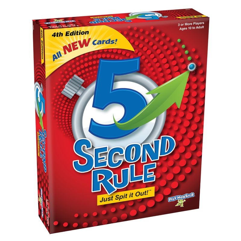 After drawing a card, players will need to think fast in the quick-witted 5 Second Rule card game.
(Courtesy of PlayMonster)
