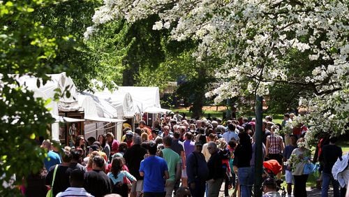 The annual Atlanta Dogwood Festival will be held April 10-12 in Piedmont Park. AJC FILE PHOTO