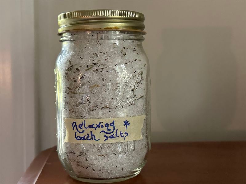 Lavender rosemary herbal bath salt.
(Julia Skinner for The Atlanta Journal-Constitution)