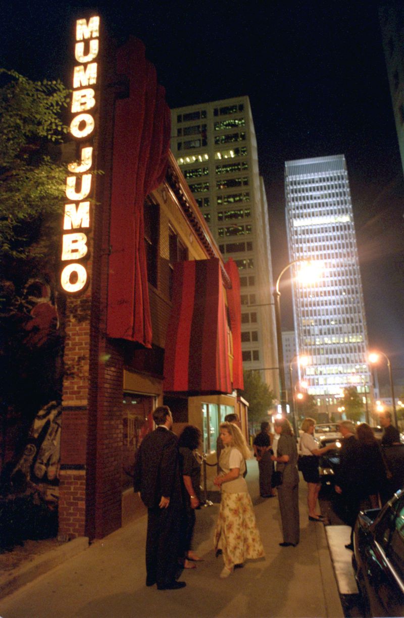 Exterior of Mumbo Jumbo at night. / AJC file photo