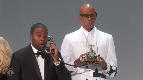 Kenan Thompson and RuPaul, both Georgia natives, were featured in a skit called "We Solved It" at the start of the Emmys on NBC Monday night.