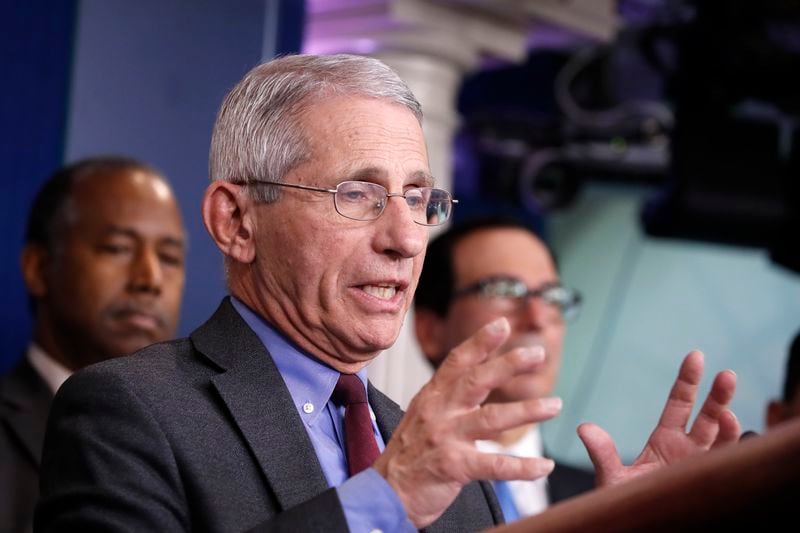 Dr. Anthony Fauci, director of the National Institute of Allergy and Infectious Diseases, said he would be in favor of a 14-day national shutdown to stem the virus.
