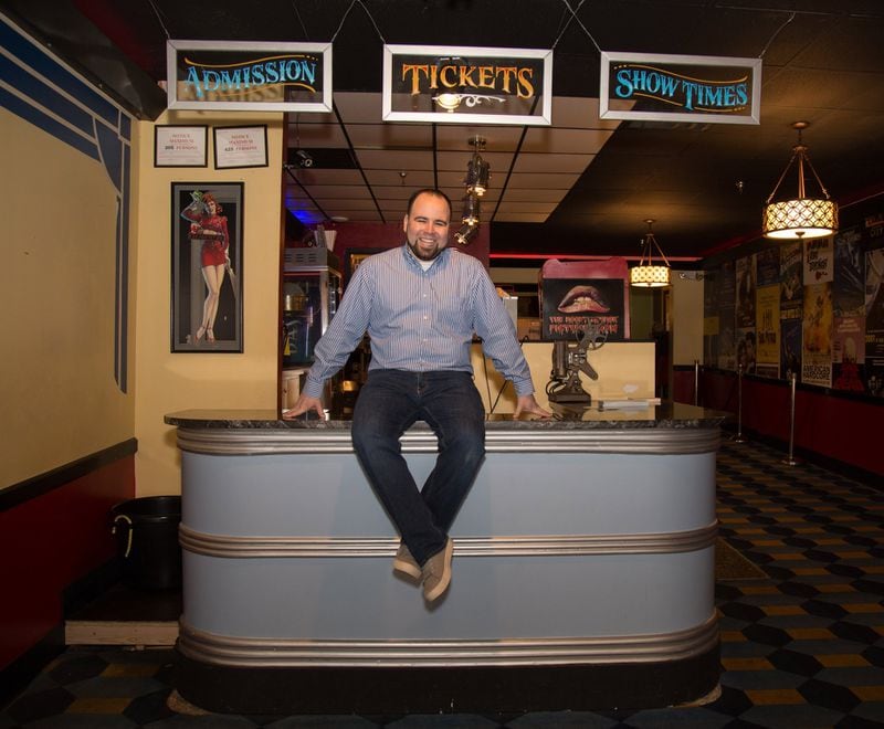 Chris Escobar, owner of the Plaza Theatre, is also executive director of the Atlanta Film Festival. STEVE SCHAEFER / SPECIAL TO THE AJC