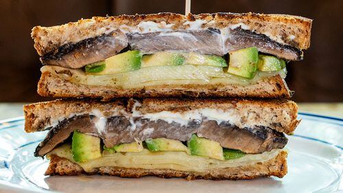 The portobello and avocado melt at Hampton + Hudson is multi-textured, meaty and nourishing, without a speck of meat. Courtesy of Ash Wilson