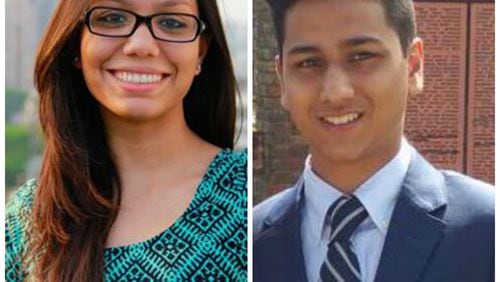 Abinta Kabir (left), an Emory student at Oxford College, was visiting family and friends when she was taken hostage and murdered by terrorists in the attack Friday, July 1, 2016, in Dhaka, Bangladesh. Faraaz Hossain (right), an Emory University student from Dhaka, was also killed by terrorists in the attack.