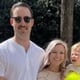 Michael Crosby is seen with his wife and child. The firefighter had multiple surgeries after he was injured in an accidental shooting at a Union City fire station May 8, officials said.