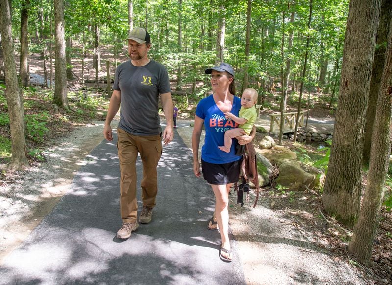 Owners Jonathan and Kathy Ordway walk around the Yellow River Animal Sanctuary in Lilburn Friday, June 12, 2020. STEVE SCHAEFER FOR THE ATLANTA JOURNAL-CONSTITUTION