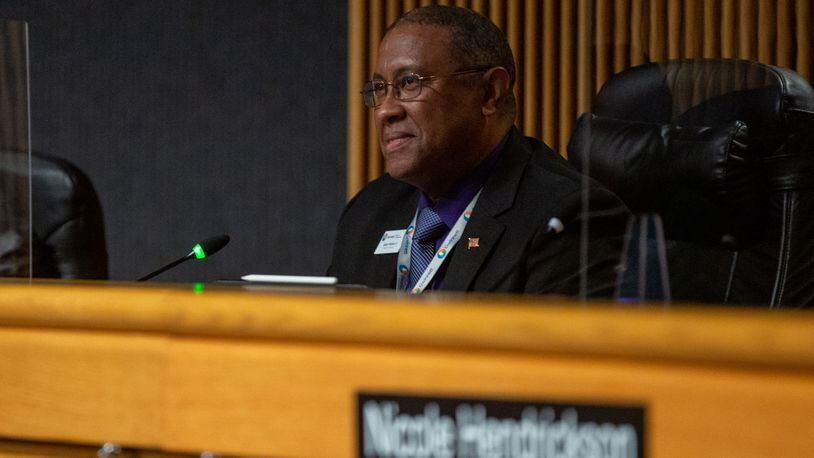 Gwinnett County commissioners including Jasper Watkins III voted Tuesday to expand sewer in the eastern part of the county. (Rebecca Wright for the Atlanta Journal-Constitution) AJC FILE PHOTO