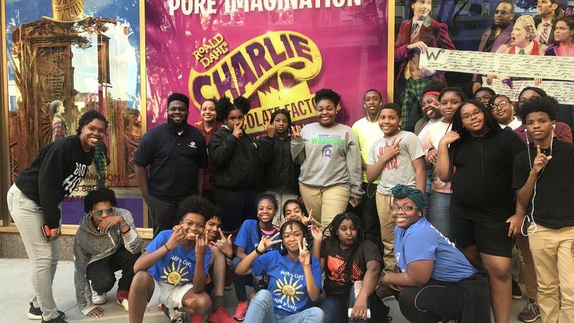 Participants in the Boys & Girls Clubs of Metro Atlanta’s Youth Arts Initiative program attend a production of “Charlie & the Chocolate Factory” at the Fox Theatre. Contributed by Boys & Girls Clubs of Metro Atlanta