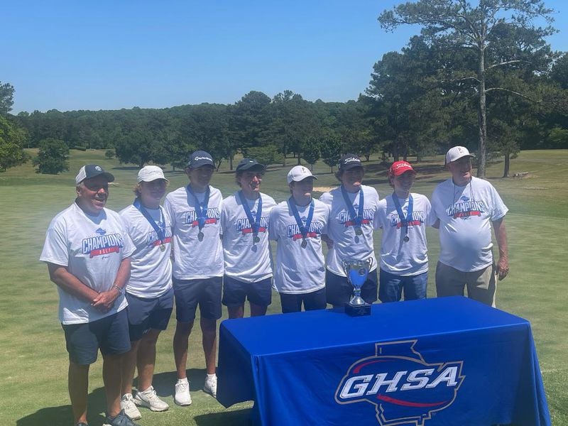 The Prince Avenue Christian boys won the 2022 Class A Private golf championship.