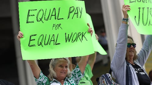 Several Atlanta companies are participating in #EqualPayDay 2017.