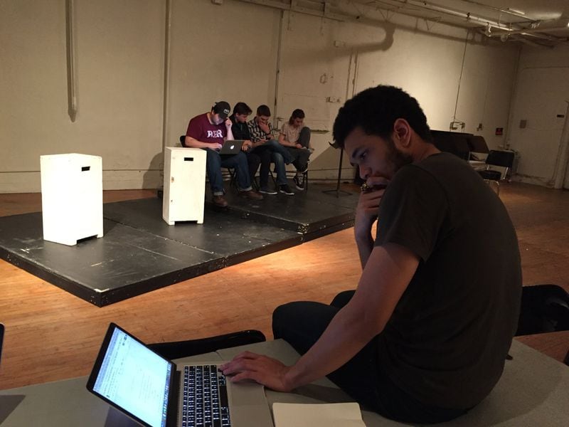 Wesley Goodrich, a student at Pace University, conducts a staged reading of “A Good Place to Raise a Boy” at Access Theatre in New York City. Goodrich’s play about the 1955 murder of Emmett Till will open the Lionheart Theatre Company New Works Festival on Jan. 17. CONTRIBUTED BY SAM CASEY