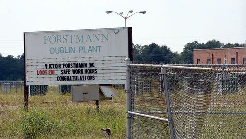 DUBLIN, GA-The Victor Forstmann textile plant in east Dublin shut down in 2007 after 60 years. KENT D. JOHNSON/kdjohnson@ajc.com