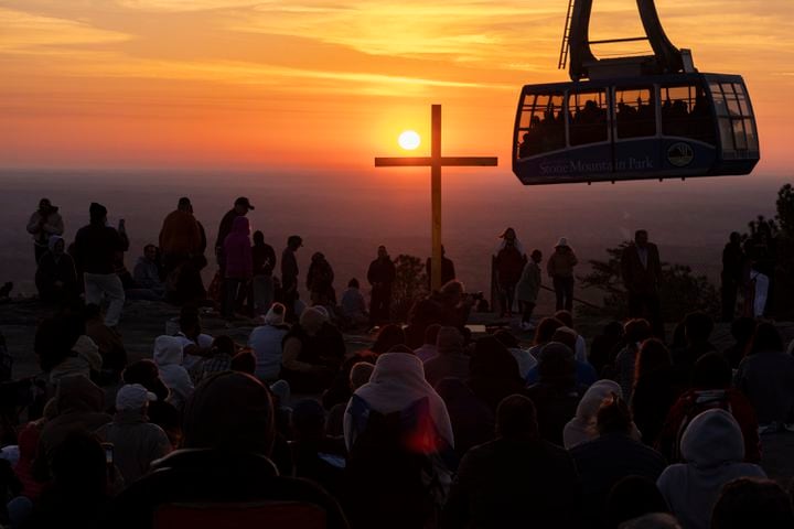 Easter sunrise service at Stone Mountain