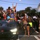 Longtime residents of Tybee Island say city officials have sought since 1991 to end Orange Crush, an annual, unsanctioned spring break party frequented by students of historically Black colleges and universities across the Southeast and other young adults. Extra steps are being taken this year after 111,000 attended last year's event on the 3-square-mile island. SAVANNAHNOW.COM FILE PHOTO

People dancing in the street and on cars as the sun goes down on Tybee Islands Orange Crush party on Saturday, April 22.
RJ Smith/ Savannah Morning News