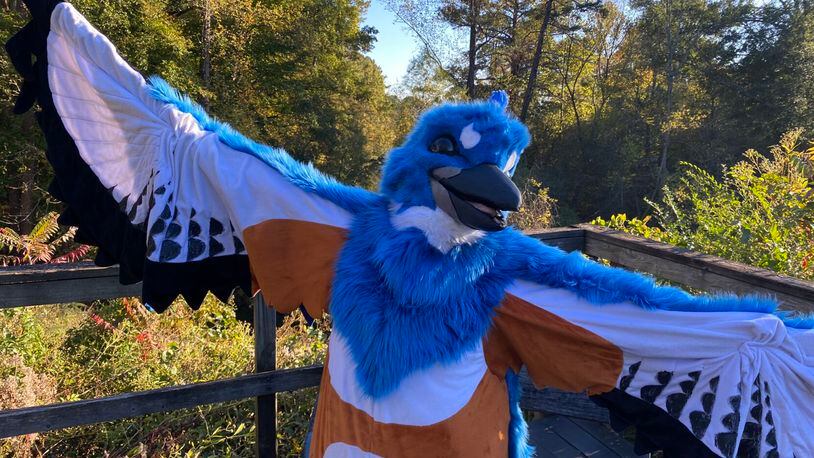A costumed character at the Halloween hikes at Chattahoochee Nature Center. (Photo Courtesy of the Chattahoochee Nature Center)