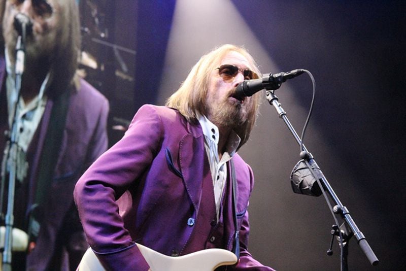 Tom Petty, shown at Philips Arena on April 27, 2017, is an artist highlighted during “Kaedy’s 6:00 Sing-along” on The River 97.1 FM. Photo: Melissa Ruggieri/Atlanta Journal-Constitution