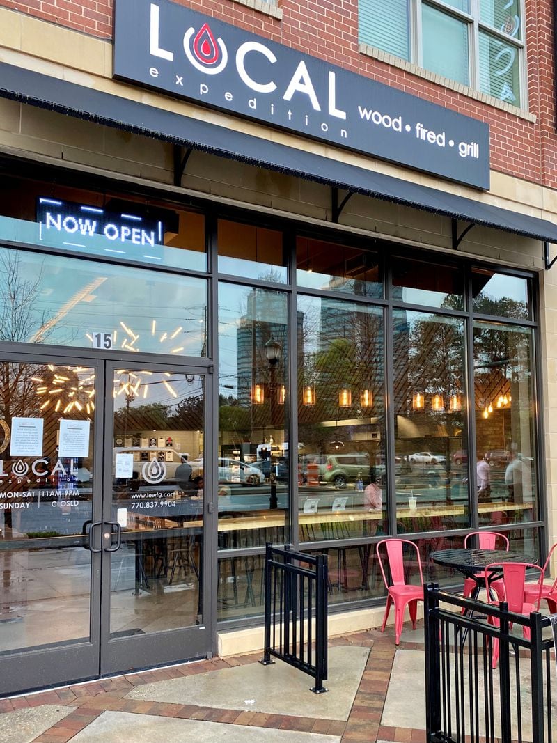The second location of Local Expedition Wood-Fired Grill opened in Sandy Springs just a couple of weeks before the pandemic hit. Wendell Brock for The Atlanta Journal-Constitution