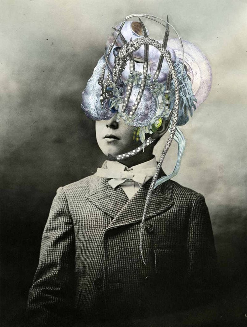 Axelle Kieffer’s handcut collage “Mopsos” at Kai Lin Art.