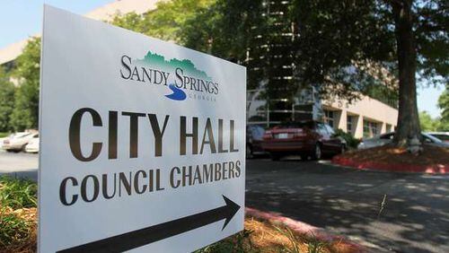 The Sandy Springs City Council voted to accept a $600,000 state grant for a new downtown street. AJC FILE
