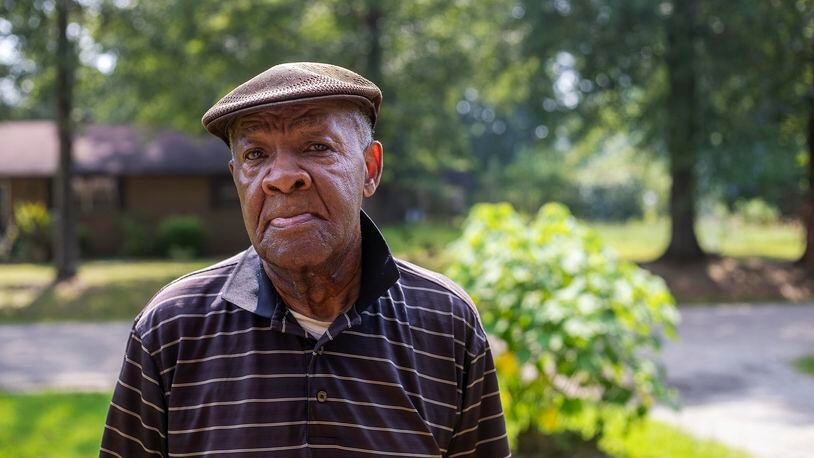 07/27/2021 — Millbrook, Alabama — James Postell at his residence in Millbrook, Tuesday, July 27, 2021. Postell's cousin, Pvt. Felix Hall, was lynched at Fort Benning in 1941. (Alyssa Pointer/Atlanta Journal Constitution)