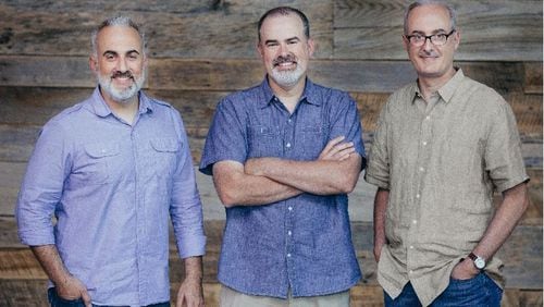 The moviemaking trio known as the Kendrick Brothers: Stephen Kendrick (from left), Alex Kendrick and Shannon Kendrick. CONTRIBUTED