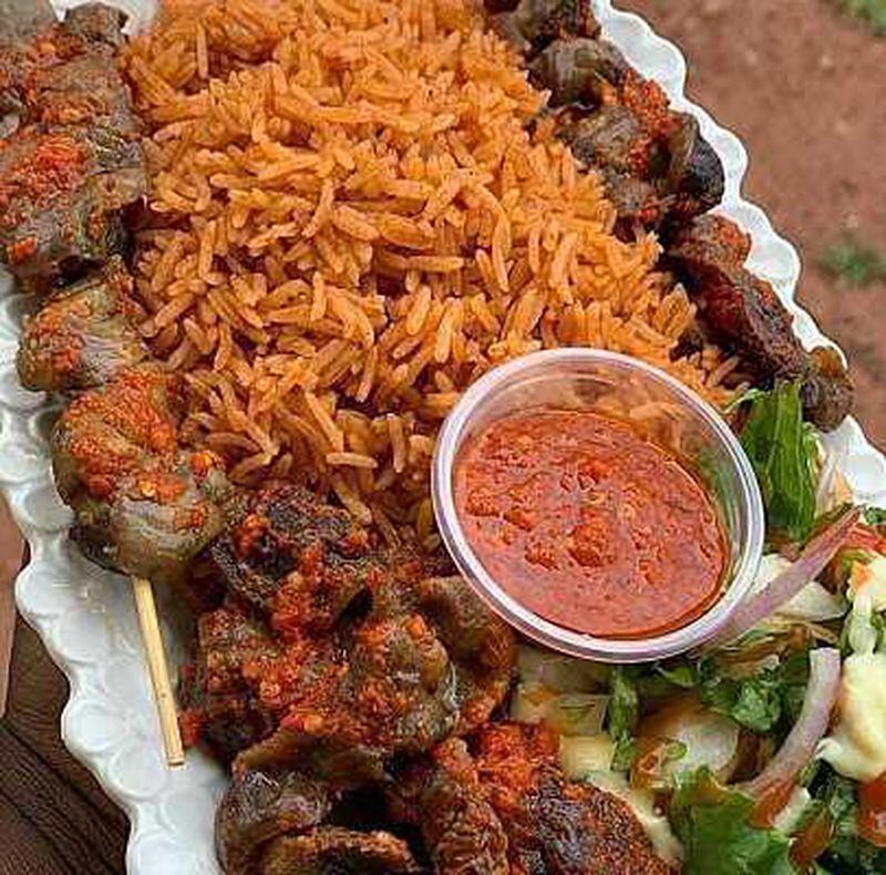 Sample dishes at the Jollof Festival, which celebrates the one-pot dish native to many West African countries.