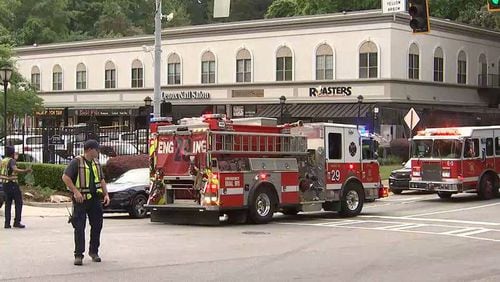Atlanta police are investigating a shooting near the Roasters Rotisserie restaurant Wednesday afternoon.