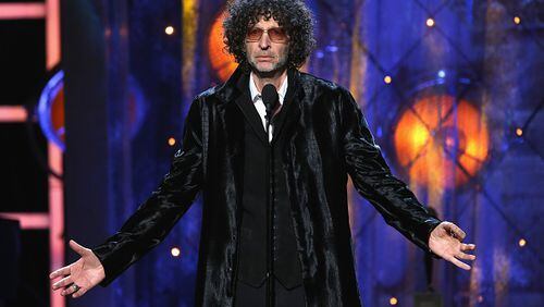 Howard Stern, shown inducting Bon Jovi into the Rock and Roll Hall of Fame in 2018, reveals his attentive side in his new book, “Howard Stern Comes Again.”  (Photo by Kevin Kane/Getty Images)